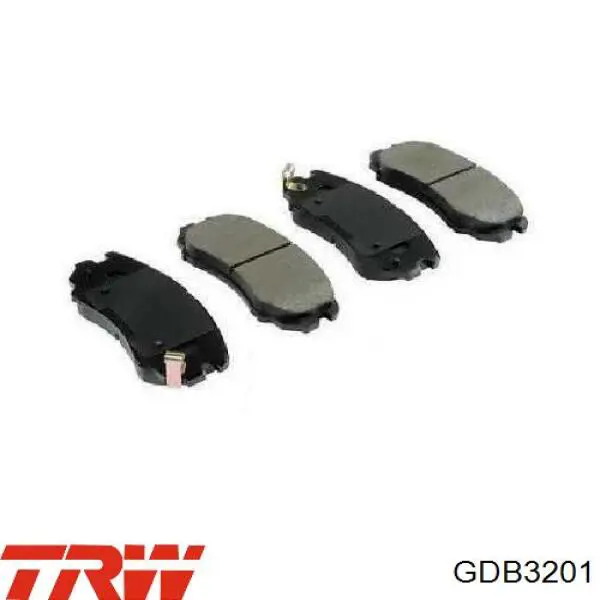 Comprar GDB3201 TRW Pastillas delanteras de freno