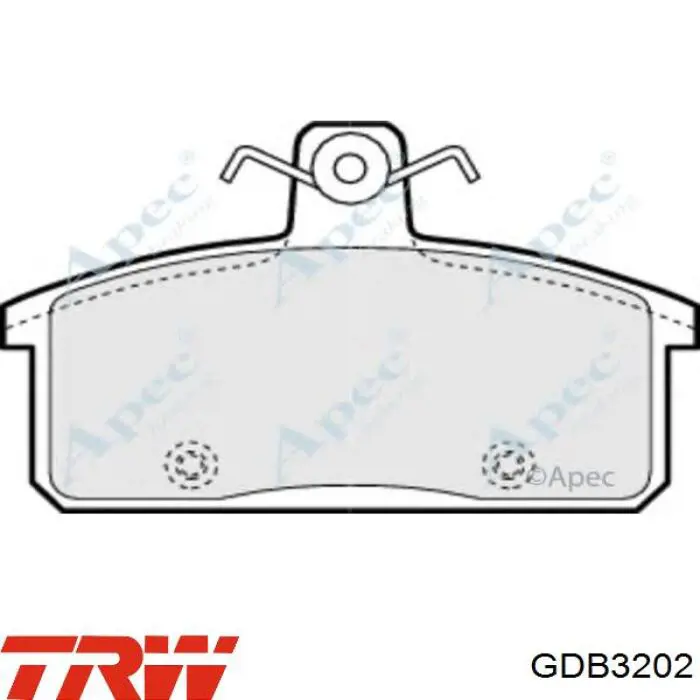 Comprar GDB3202 TRW Pastillas delanteras de freno