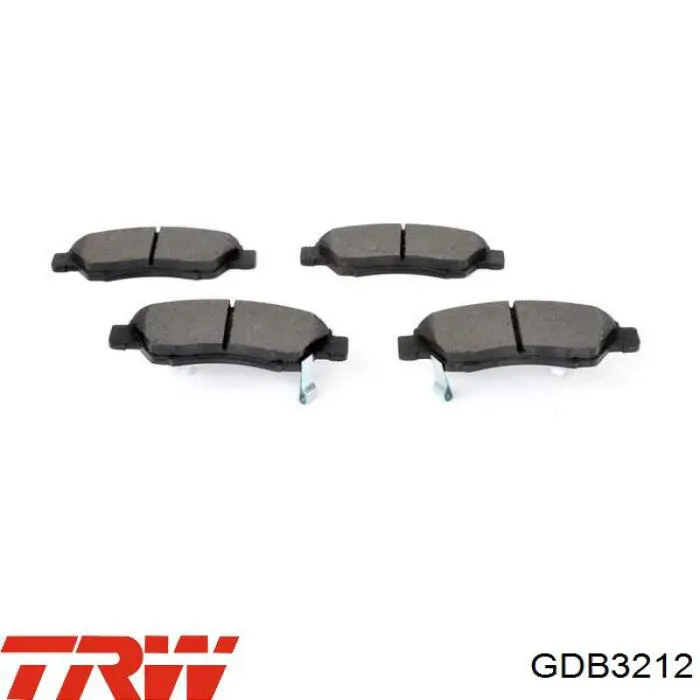 Comprar GDB3212 TRW Pastillas delanteras de freno