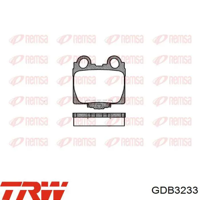 Comprar GDB3233 TRW Pastillas de freno traseras