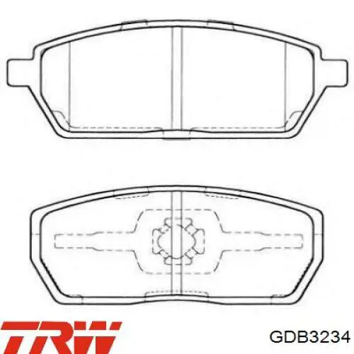 GDB3234 TRW pastillas de freno delanteras