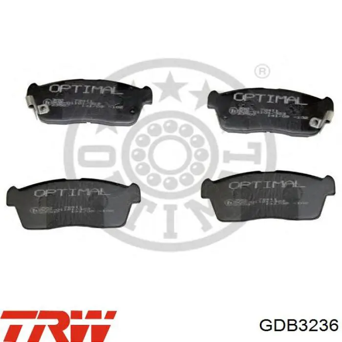 Pastillas de freno GDB3236 TRW