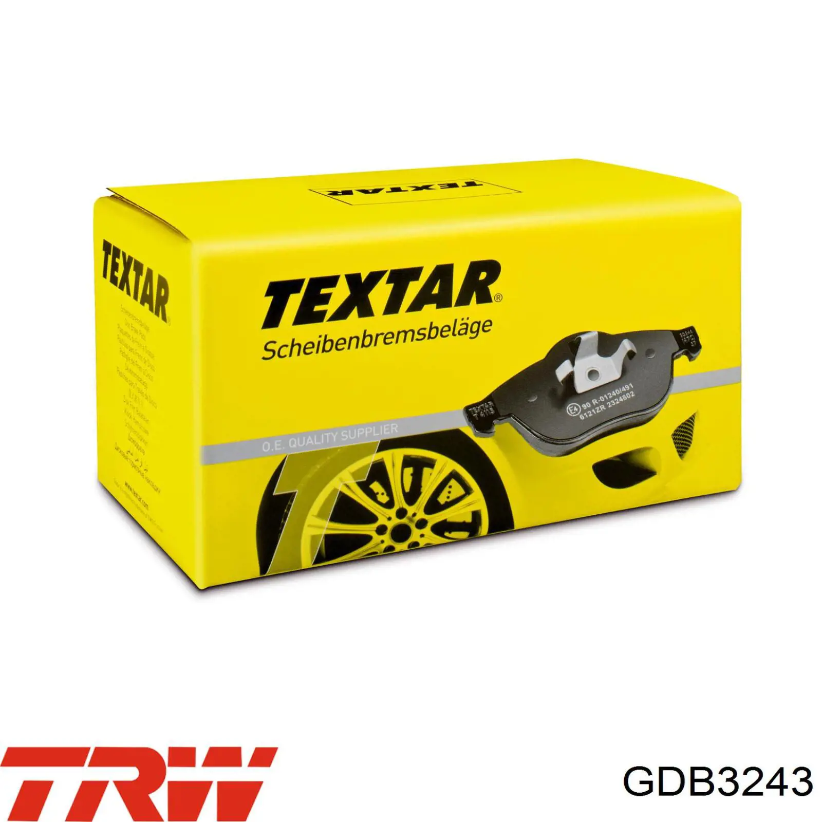 GDB3243 TRW Pastillas freno traseras