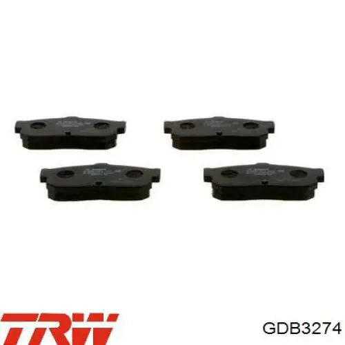 Pastillas traseras de freno TRW GDB3274 precio, desde 24,45 EUR