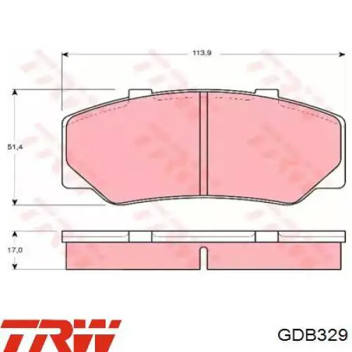 Pastillas freno delanteras TRW GDB329 precio, desde 18,97 EUR