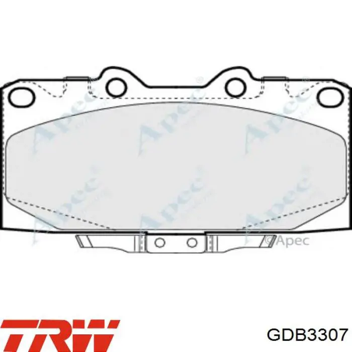 GDB3307 TRW pastillas de freno delanteras