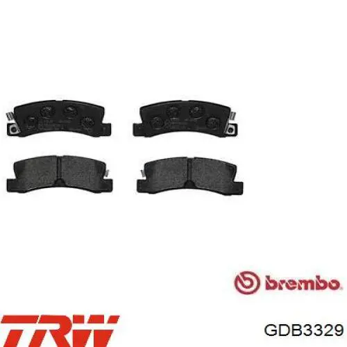 Pastillas traseras de freno TRW GDB3329 precio, desde 20,60 EUR