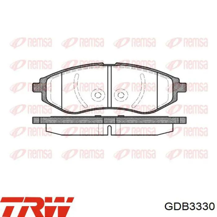 Pastillas de freno GDB3330 TRW