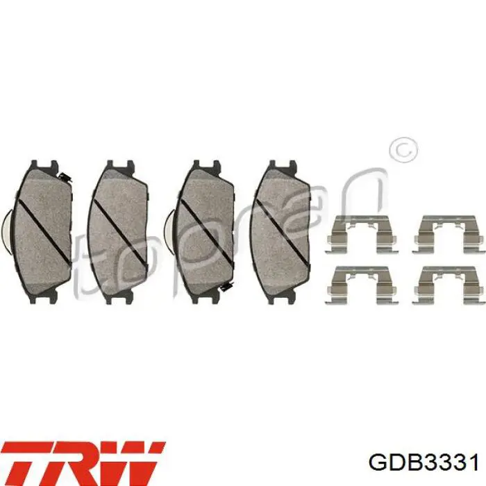 Pastillas de freno GDB3331 TRW