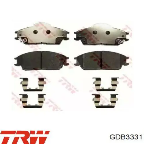 Pastillas de freno delanteras TRW GDB3331