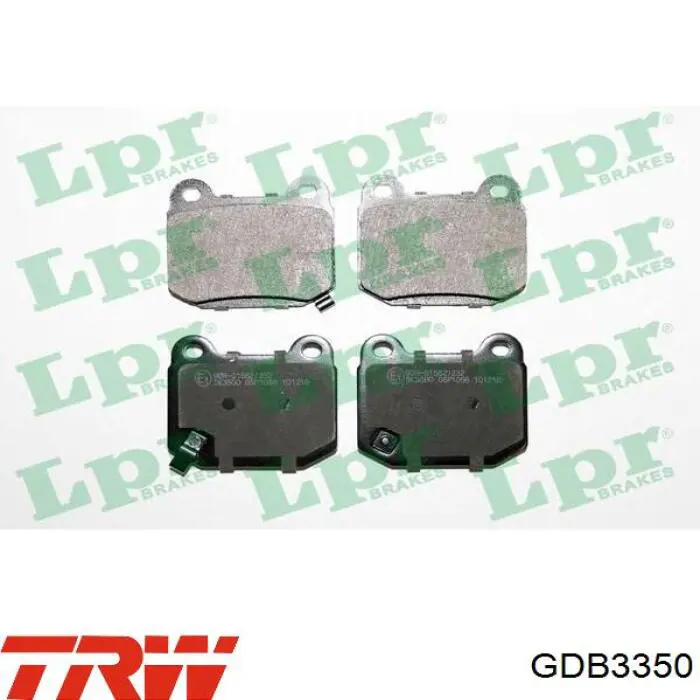 Pastillas traseras TRW GDB3350