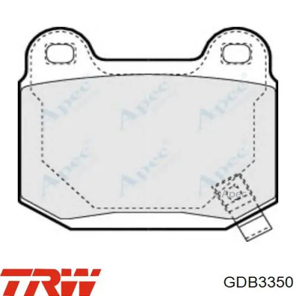 Comprar GDB3350 TRW Pastillas de freno traseras