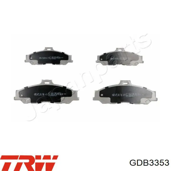 Comprar GDB3353 TRW Pastillas delanteras de freno