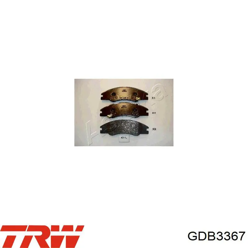 Pastillas de freno GDB3367 TRW