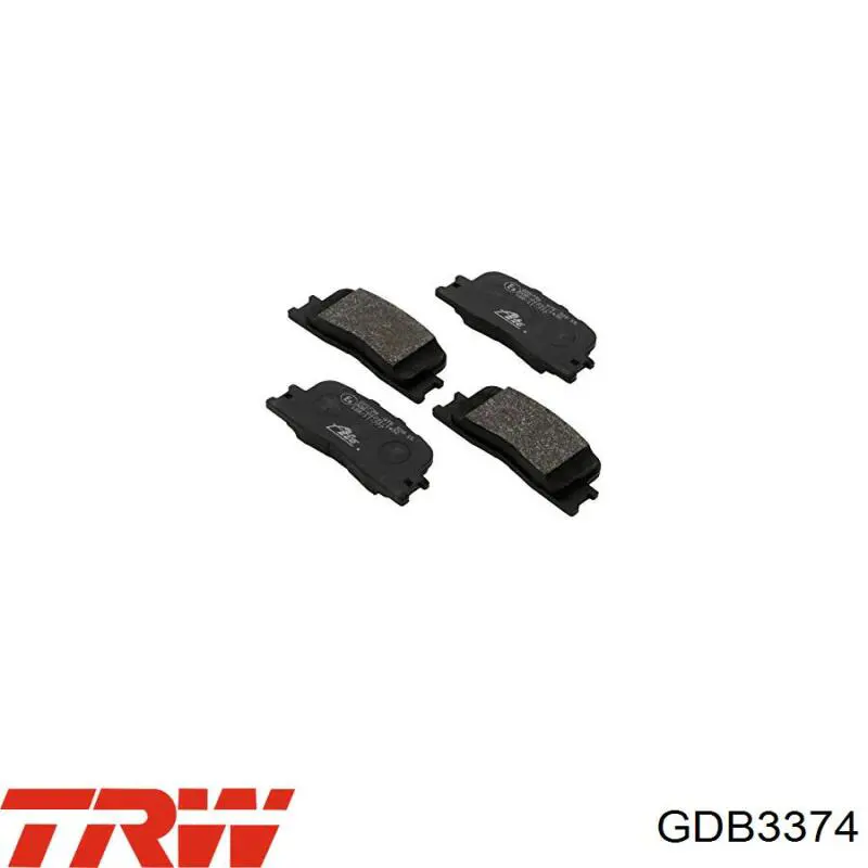 Comprar GDB3374 TRW Pastillas de freno traseras