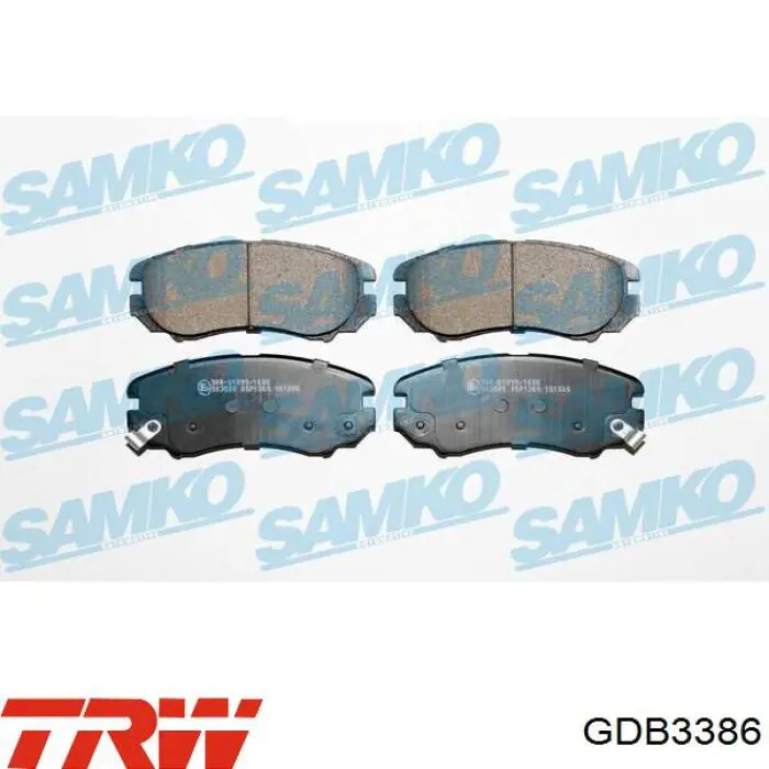 Comprar GDB3386 TRW Pastillas delanteras de freno