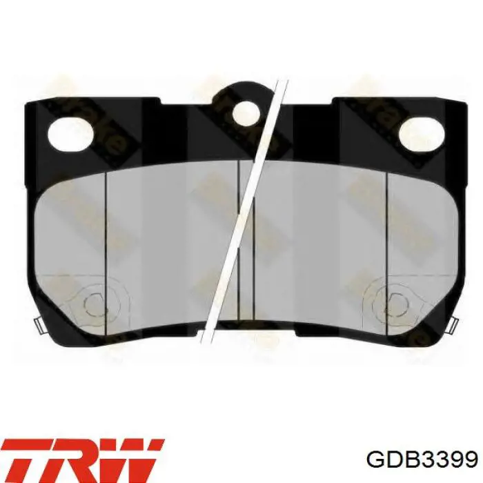 GDB3399 TRW Pastillas freno traseras