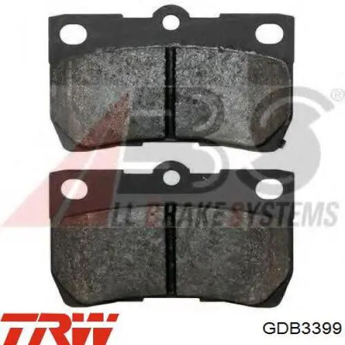 Comprar GDB3399 TRW Pastillas de freno traseras