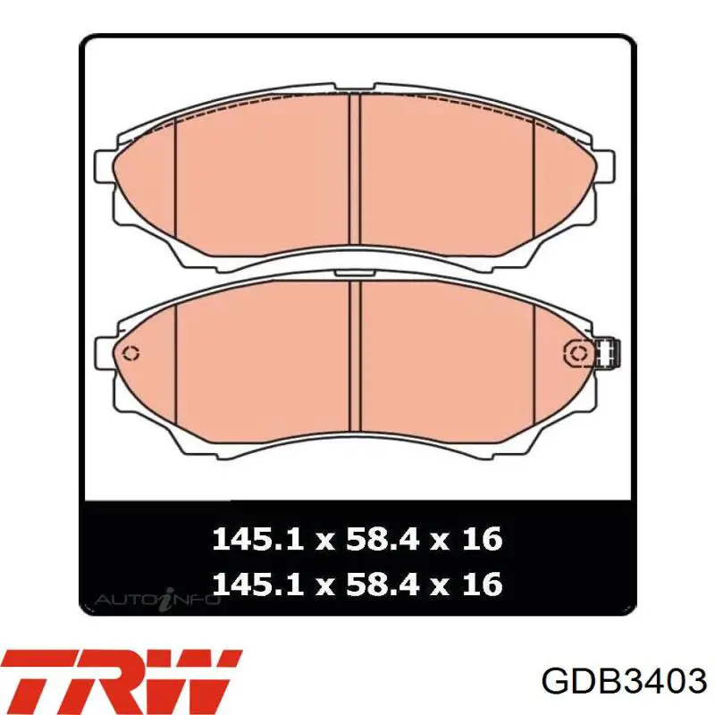 1356600 Ford Pastillas delanteras