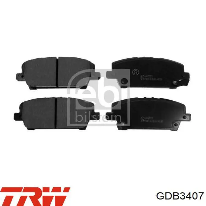 Comprar GDB3407 TRW Pastillas delanteras de freno