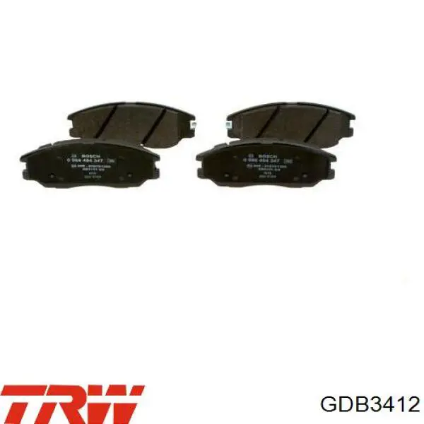 Pastillas de freno GDB3412 TRW