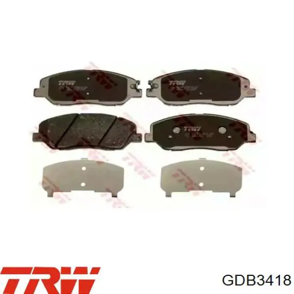 Comprar GDB3418 TRW Pastillas delanteras de freno