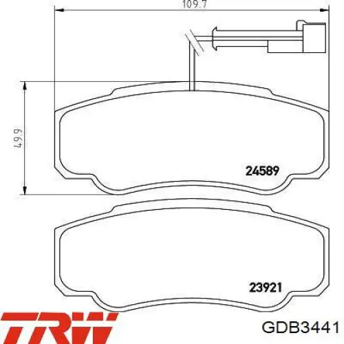 Comprar PP101AF Japan Parts Pastillas de freno traseras