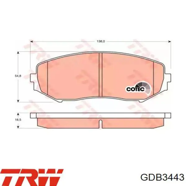 Comprar RMPZ06 Mando Pastillas delanteras de freno