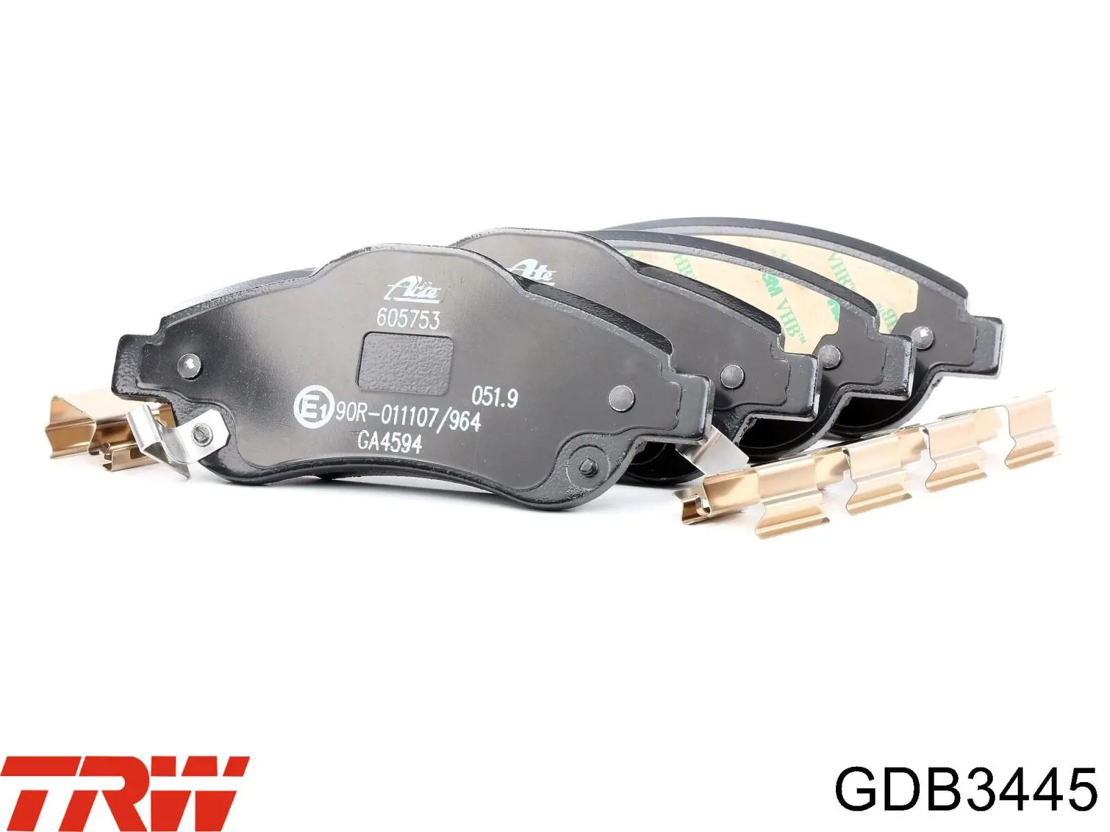 Pastillas de freno GDB3445 TRW