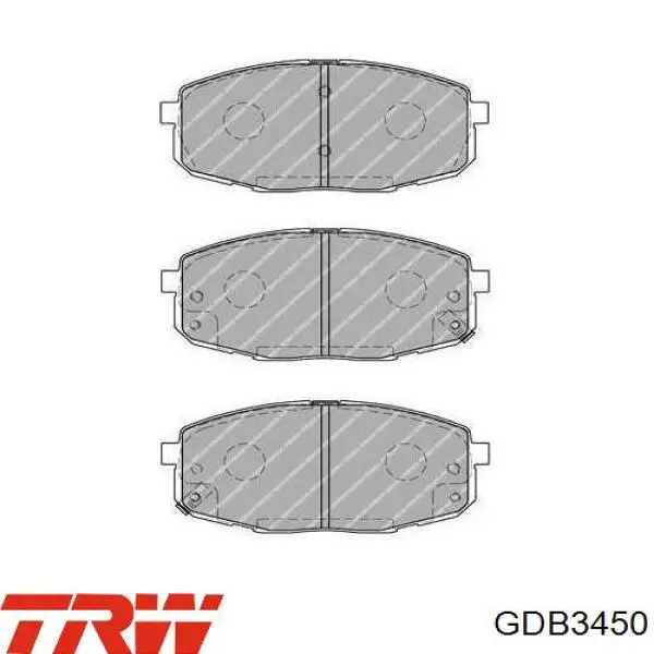 Comprar GDB3450 TRW Pastillas delanteras de freno