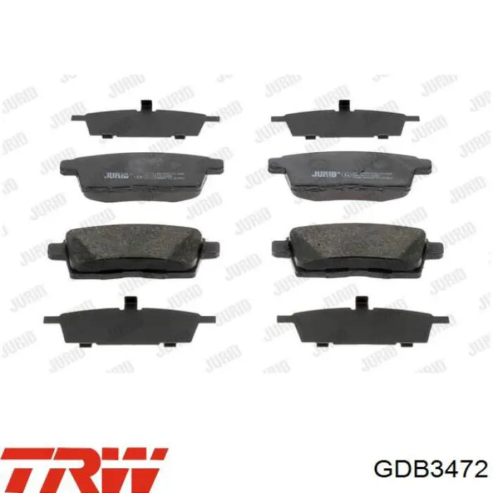 Pastillas traseras de freno TRW GDB3472 precio, desde 25,89 EUR
