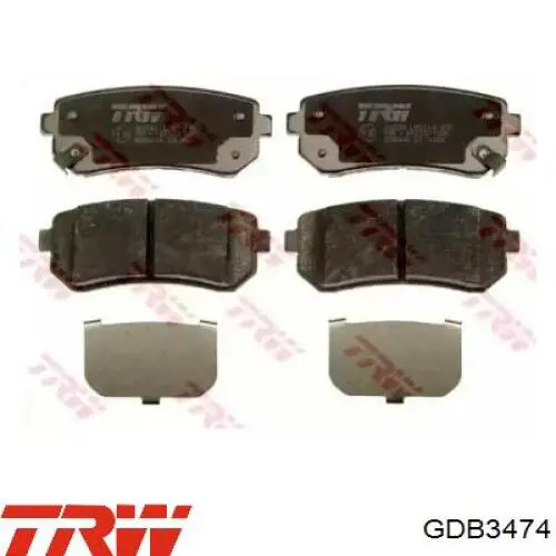 Pastillas traseras TRW GDB3474