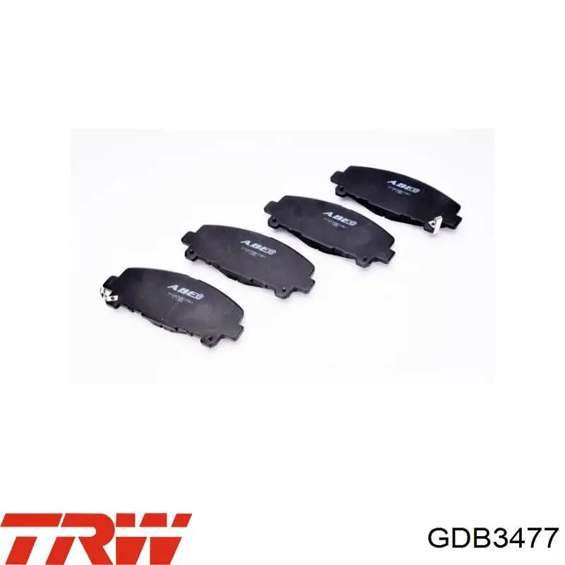 GDB3477 TRW Pastillas delanteras