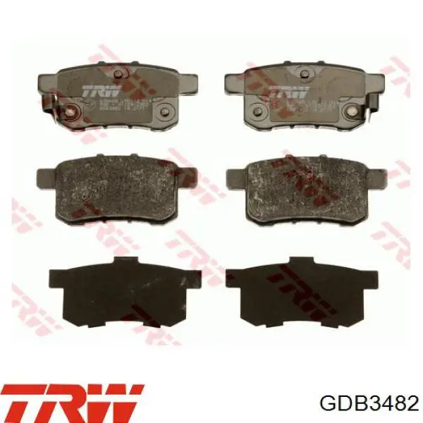 Pastillas de freno traseras GDB3482 TRW