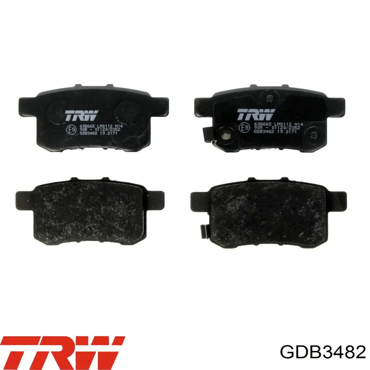 Comprar GDB3482 TRW Pastillas de freno traseras