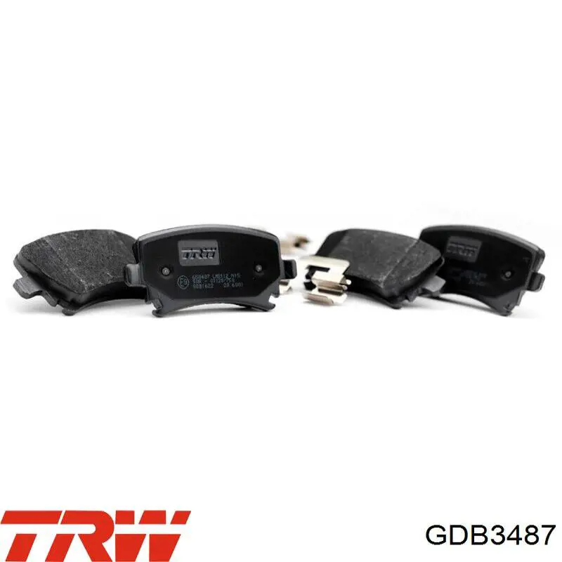 GDB3487 TRW Pastillas freno traseras
