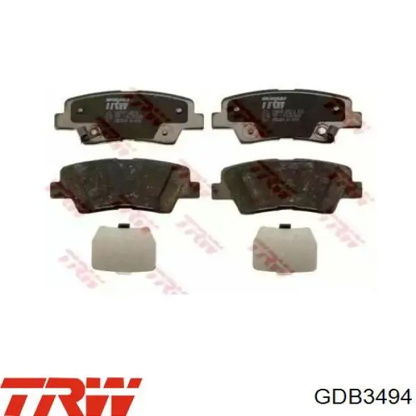 Pastillas de freno traseras BPA136242 Open Parts