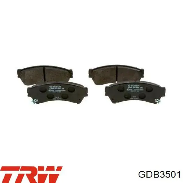 Pastillas de freno GDB3501 TRW