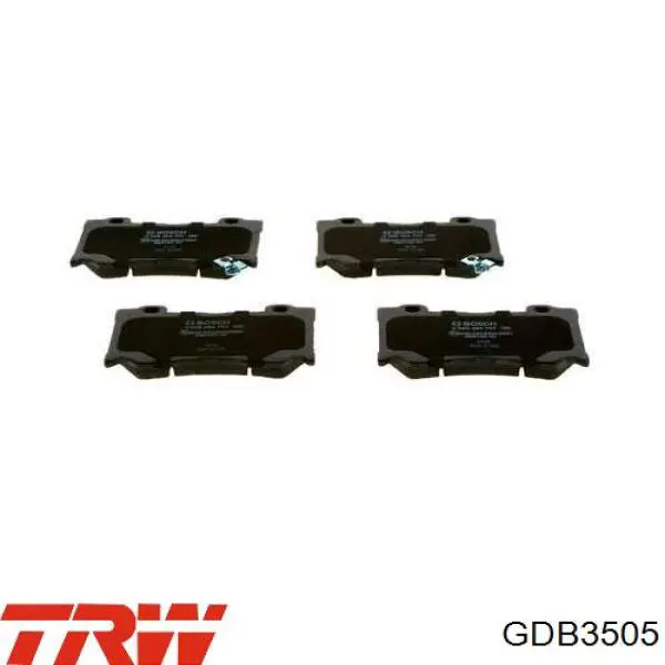 Comprar GDB3505 TRW Pastillas delanteras de freno