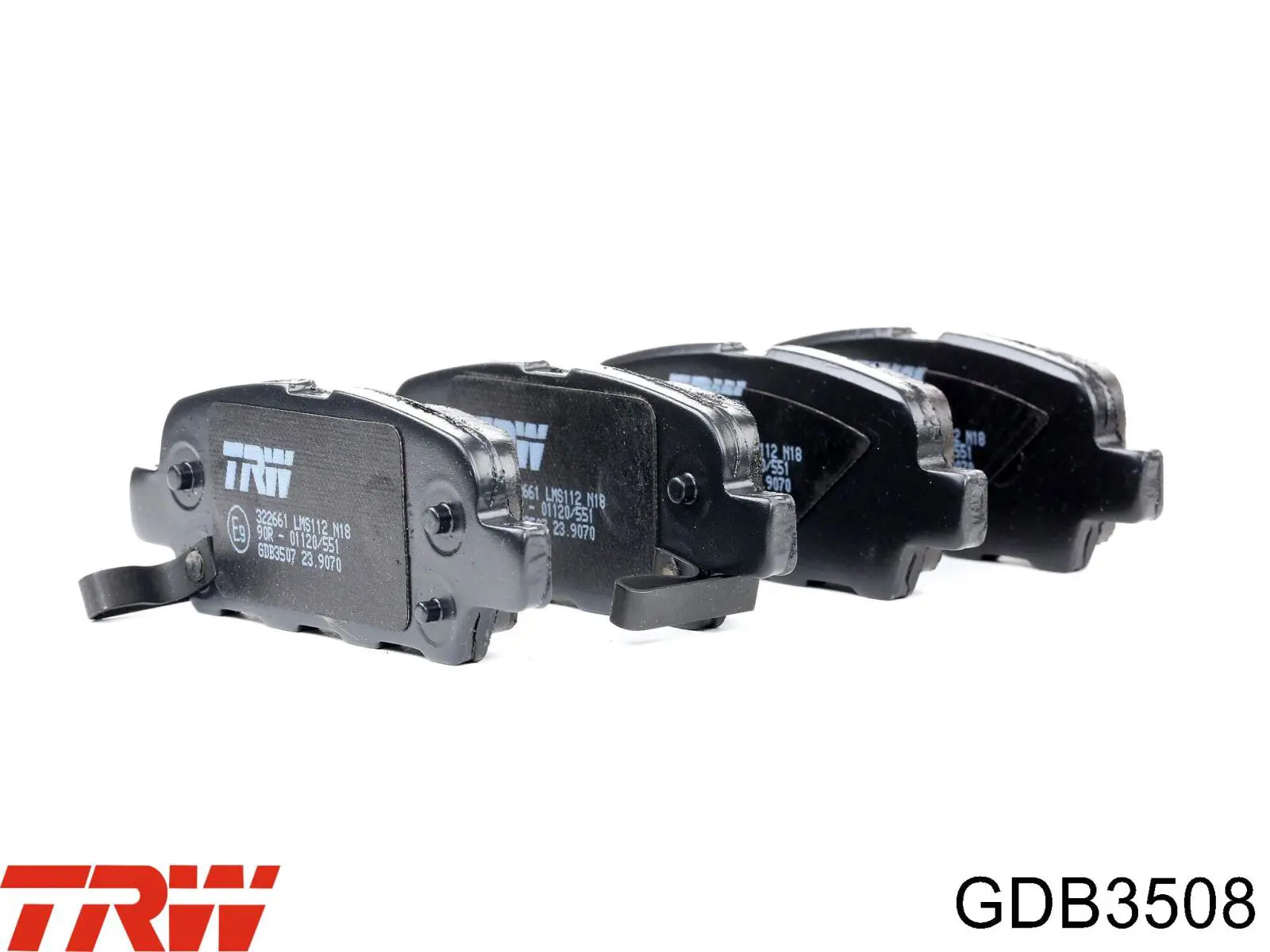 Pastillas de freno traseras GDB3508 TRW