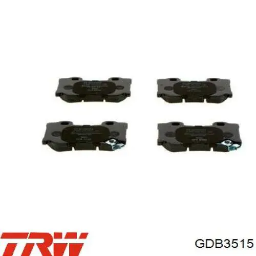 Comprar GDB3515 TRW Pastillas de freno traseras