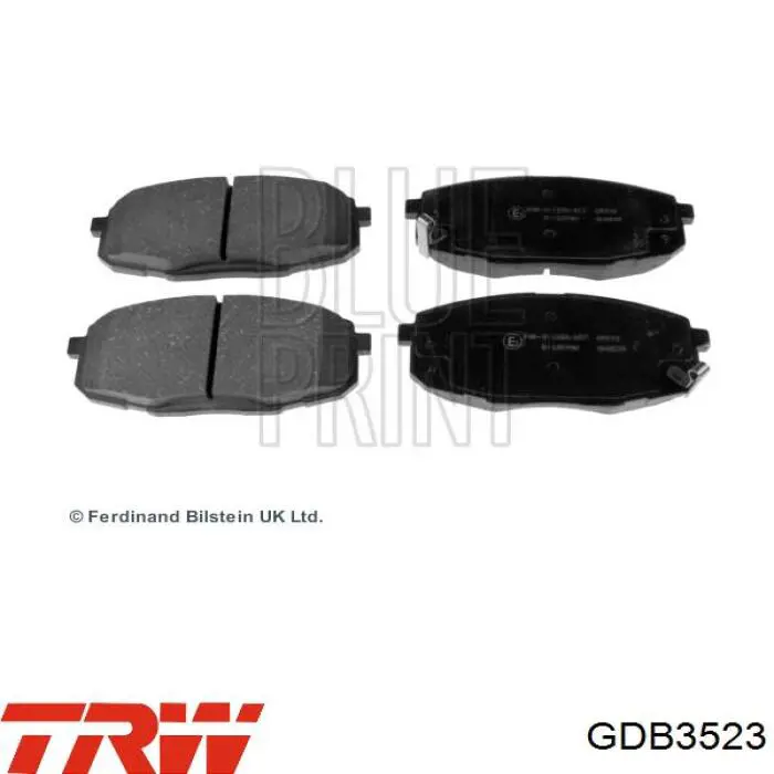 Comprar GDB3523 TRW Pastillas delanteras de freno