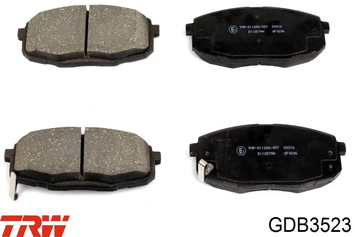 Pastillas de freno delanteras TRW GDB3523