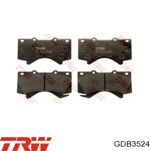 Comprar GDB3524 TRW Pastillas delanteras de freno