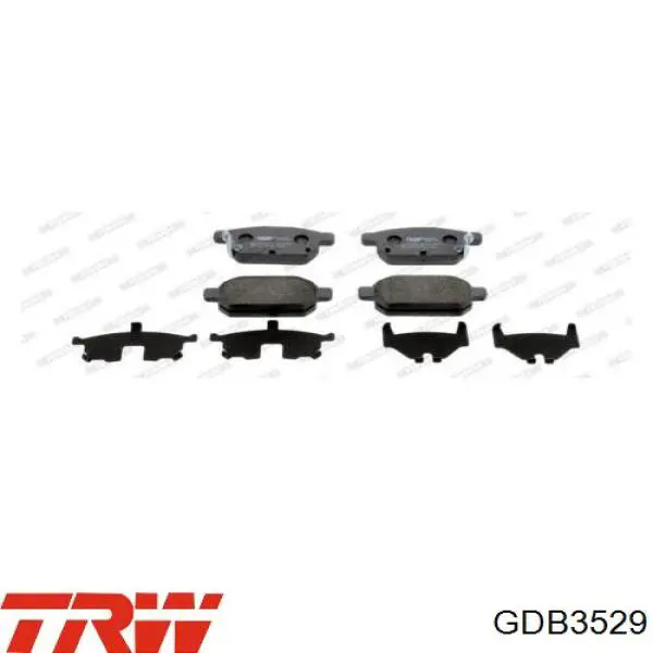 Pastillas traseras TRW GDB3529