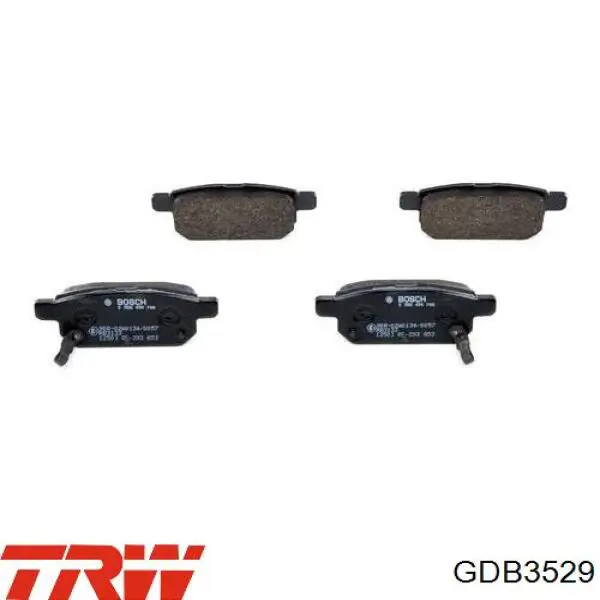 Comprar GDB3529 TRW Pastillas de freno traseras