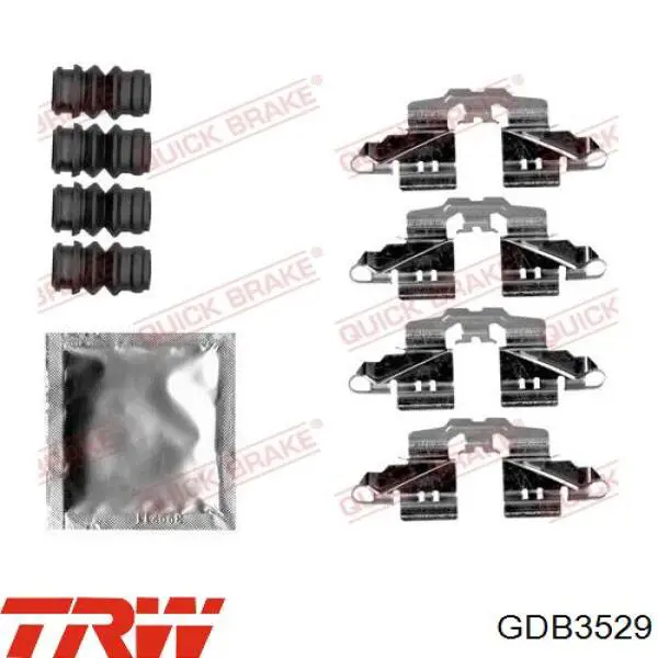 Pastillas de freno traseras GDB3529 TRW