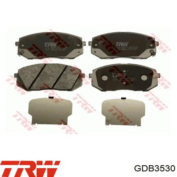 Comprar GDB3530 TRW Pastillas delanteras de freno