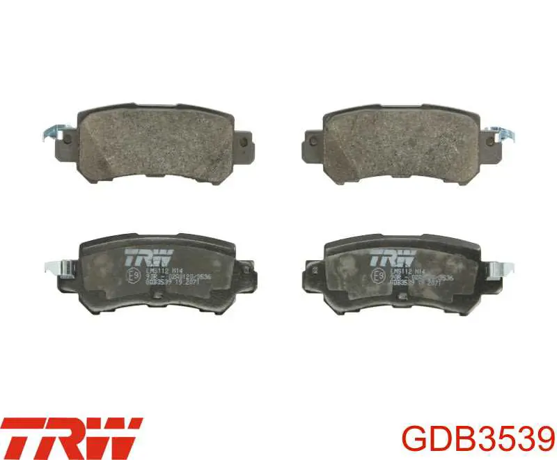 Pastillas traseras de freno TRW GDB3539 precio, desde 31,42 EUR