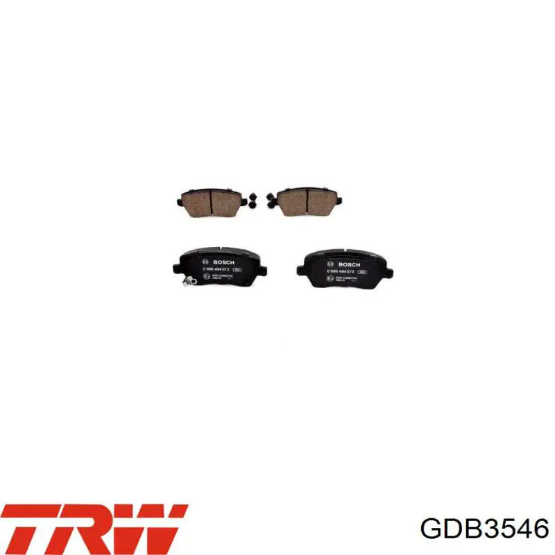 Comprar GDB3546 TRW Pastillas delanteras de freno